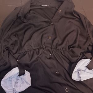 BloomChic Elegant Black Long Sleeve Dress